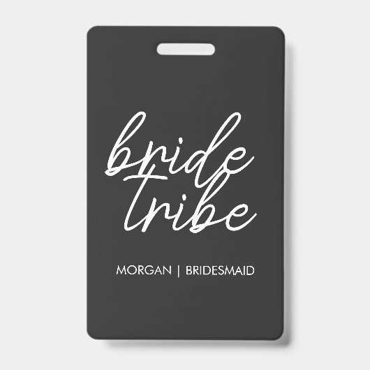 Bruidsstam | Getuige Bruidsmeisje Modern Badge (Voorzijde)