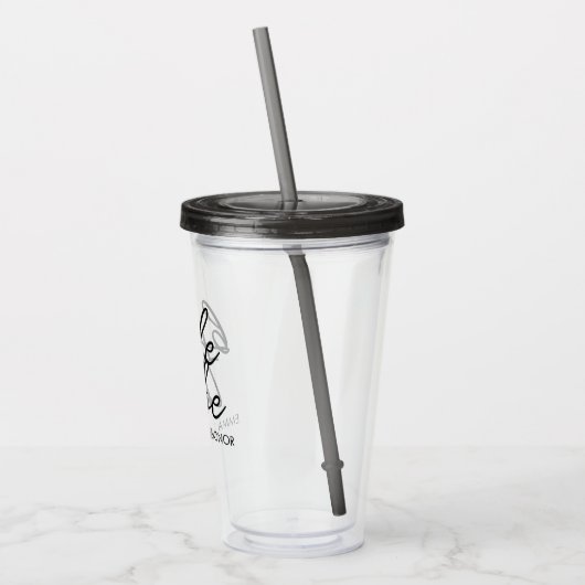 Bruidsstam | Moderne, gepersonaliseerde bruidsmeis Acryl Drinkbeker (Links)
