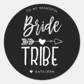 Bruidsstam | Naam op maat bruiloft Ronde Sticker (Voorkant)