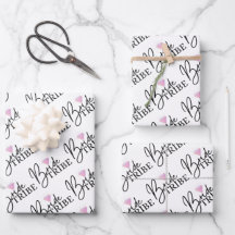 Bruidsstam Wrap Papier Plat Vellen Set van 3