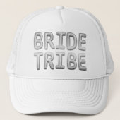 Bruidsstam Zilveren Bruidsmeisjes Bruiloftsfeest Trucker Pet (Voorkant)