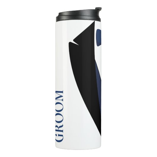 Bruidsstoet Bruidegom Thermosbeker (Gedraaid links)