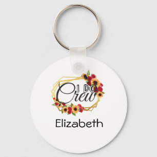 Bruidsstoet, I Do Crew, Zonnebloemen, Rozen Sleutelhanger