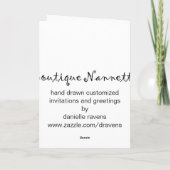 Bruidsstoet Kaart (Achterkant)