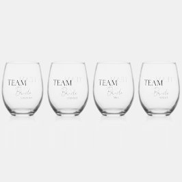 Bruidsstoet Persoonlijk Wijnglas Zonder Voet