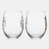 Bruidsstoet  wijnglas zonder voet (Links)
