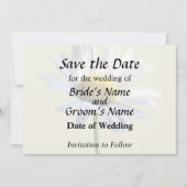 Bruidssupplies met Daisy Shadow and Light Save The Date (Voorkant)