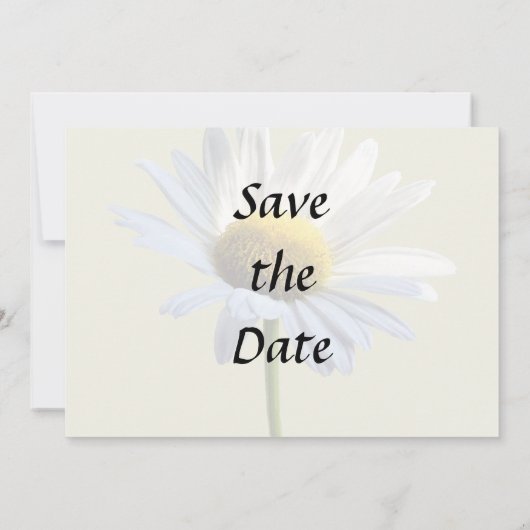 Bruidssupplies met Daisy Shadow and Light Save The Date (Achterkant)