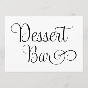 Bruidstaart bar bord kaart