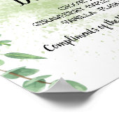 Bruidstaart Bar Zoetigheden Tafel Trouwfeest Eucal Poster (Hoek)