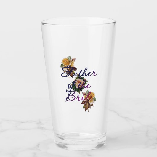 Bruidstaart Bloemen Glas (Voorkant)