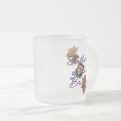Bruidstaart Bloemen Matglas Koffiemok (Voorkant rechts)