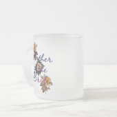 Bruidstaart Bloemen Matglas Koffiemok (Voorkant links)