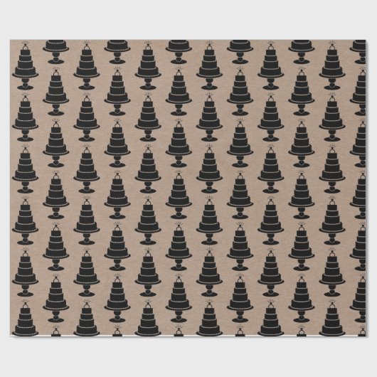 Bruidstaart Cadeaupapier (Vlak)