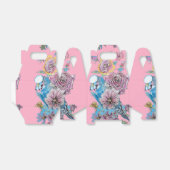 Bruidstaart Favor Doos Roze Rozen Bedankdoosjes (Uitgevouwen)