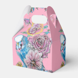 Bruidstaart Favor Doos Roze Rozen Bedankdoosjes