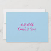 Bruidstaart in waterverf met kolibrie kaart (Achterkant)