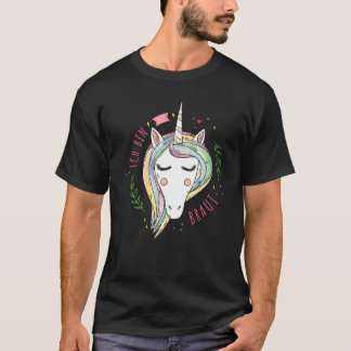 Bruidstaart met eenhoorn kippenfeest t-shirt