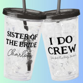 Bruidstaart Persoonlijke Naam Acryl Drinkbeker