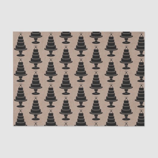 Bruidstaart Tissuepapier (Voorkant)