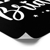 Bruidsteam Bloem Bachelorette Bruiloft Bruid Poster (Hoek)