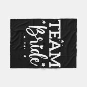 Bruidsteam Bloem Vrijgezellenfeest Bruidsfeest Bru Fleece Deken (Voorkant (Horizontaal))