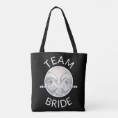 Bruidsteam Dolfijn Stijl Dames Tote Bag (Achterkant)