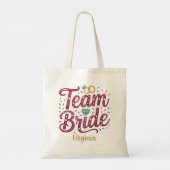 Bruidsteam Glitterfeest Tas Bruidsmeisje Cadeau (Achterkant)