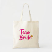 Bruidsteam Gouden Hart Tote Bag (Voorkant)