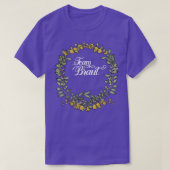 Bruidsteam I Bloemenkrans Trouw Boho Stijl Euca T-shirt (Design voorkant)