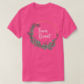 Bruidsteam I Bloemenkrans Trouwfeest Boho Stijl Eu T-shirt (Design voorkant)