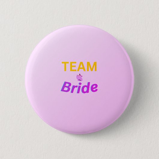 Bruidsteam knop ronde button 5,7 cm (Voorkant)