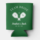 Bruidsteam Laatste Swing Pickleball Bachelorette Blikjeskoeler (Voorkant)