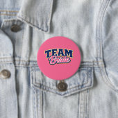 Bruidsteam Moedige Trouwpartij Ronde Button 7,6 Cm (In situ)