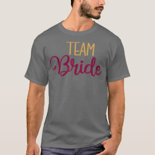 Bruidsteam Overeenkomstige Trouw- en Bachelorette- T-shirt