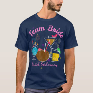 Bruidsteam Trouw Bruidsmeisje Bachelorette bruilof T-shirt