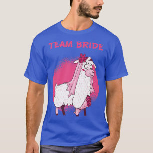 Bruidsteam Trouw Lama Alpaca Hen Party T-shirt