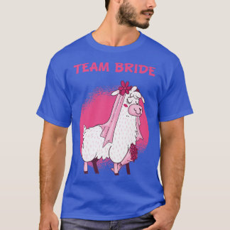Bruidsteam Trouw Lama Alpaca Hen Party T-shirt