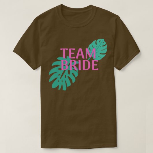 Bruidsteam Trouwfeest T-shirt (Design voorkant)
