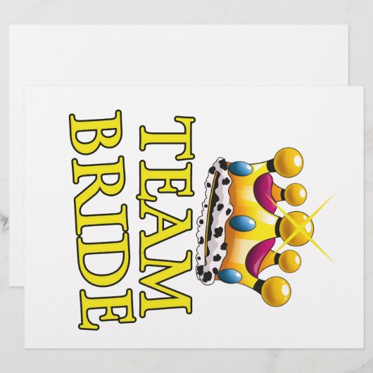 Bruidsteam trouwkroon briefhoofd (Voorkant / Achterkant)