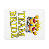 Bruidsteam trouwkroon magneet (Horizontaal)