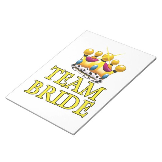 Bruidsteam trouwkroon notitieblok (Schuin)