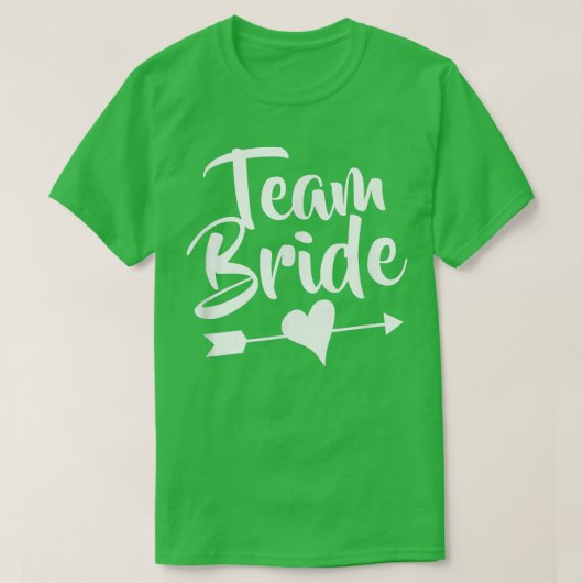 Bruidsteam voor het bruiloftsfeest t-shirt (Design voorkant)
