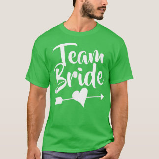 Bruidsteam voor het bruiloftsfeest t-shirt