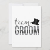 Bruidsteam voor Mannen Kaart (Voorkant)