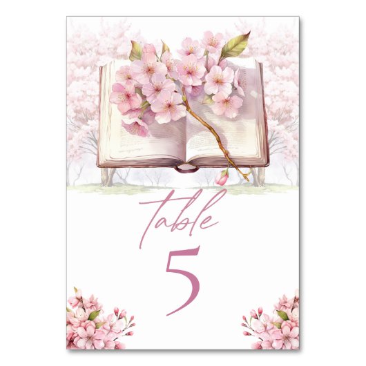 Bruidsthee Elegante Cherry Kaart (Voorkant)