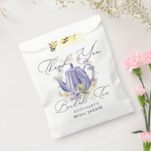 Bruidsthee Paarse theepot Vrijgezellenfeest Bedankzakje (Gezegeld)