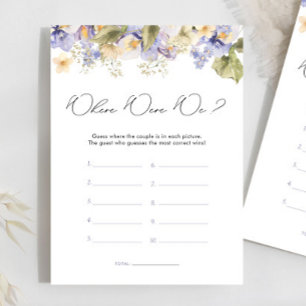 Bruidsthee waar waren we Vrijgezellenfeest spel