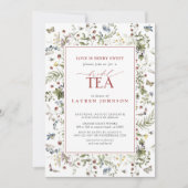 bruidsthee Wildflower Love is bessenzoet Kaart (Voorkant)