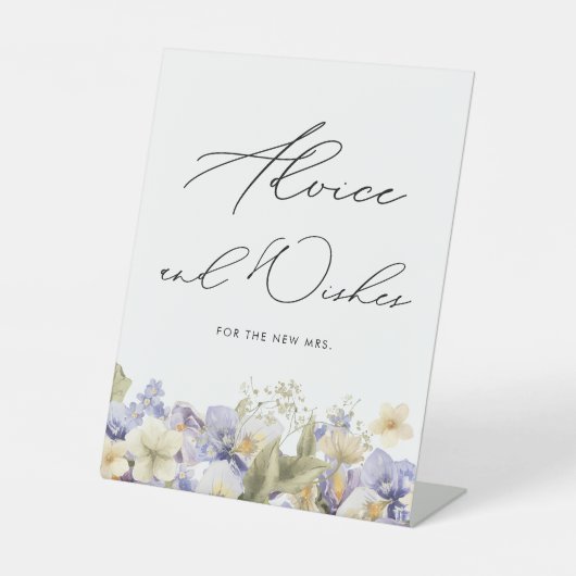 Bruidstheeceremonie Bruiloft Advies & Wensen  Reclamebord Met Voetstuk (Voorkant)